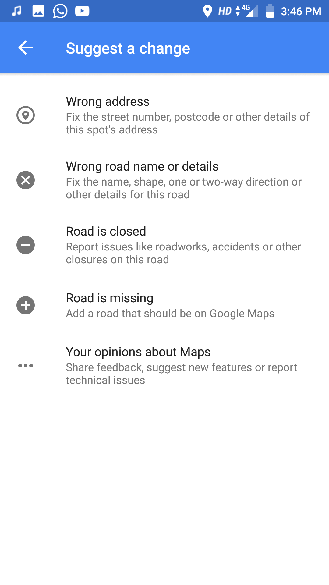 Update Google Maps