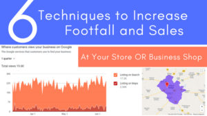 6 Techniques to Increase Footfall and Sales at your store or business shop by Google Map Business Location